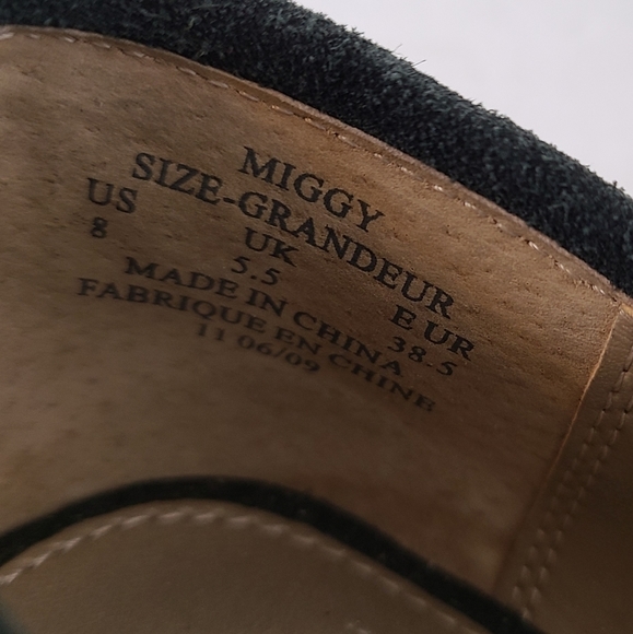 Liz Claiborne Green Suede Loafer sz 8 - Picture 12 of 14